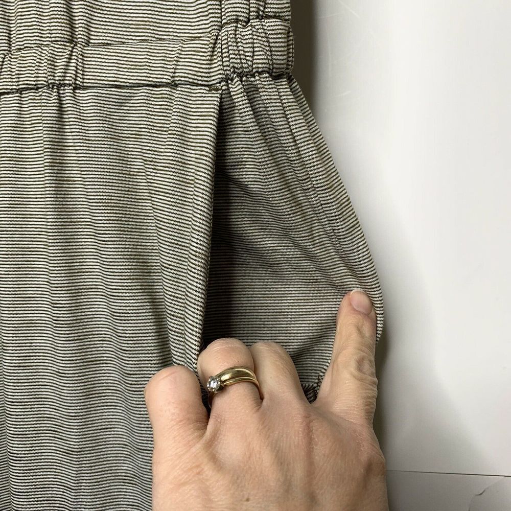 LOGO Lori Goldstein Micro Stripe Jumpsuit M - Picture 4 of 6